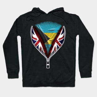 Bahamian Flag  Bahamas Flag zipped British Flag - Gift for Bahamian From Bahamas Hoodie